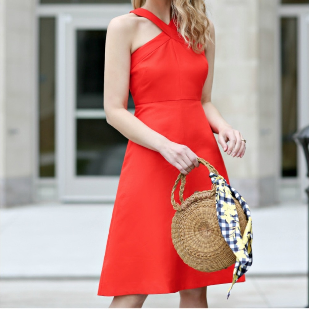 Ann Taylor Red Halter Dress